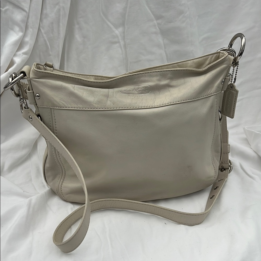 Coach Cream Leather Women's Bag